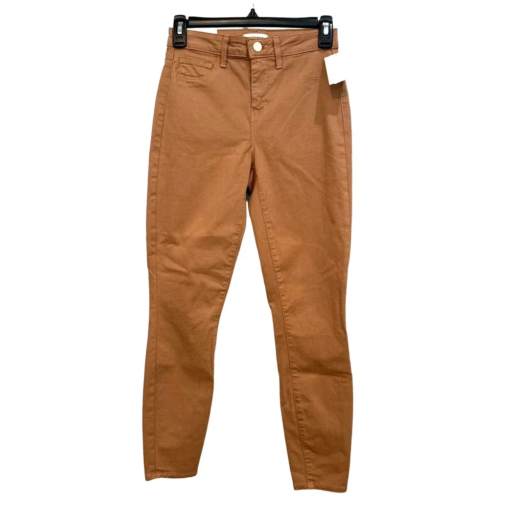 LAGENCE NWT $275 Margot Mid-rise Skinny Ankle in Hazelnut Size 24